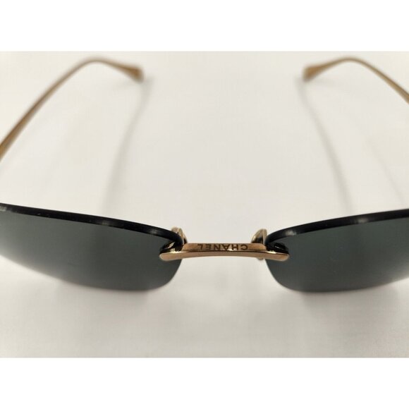 CHANEL CAT EYE SUNGLASSES Metal Gold/Dark Grey Ref. 4286T C395/S4 NWOT - Picture 2 of 12